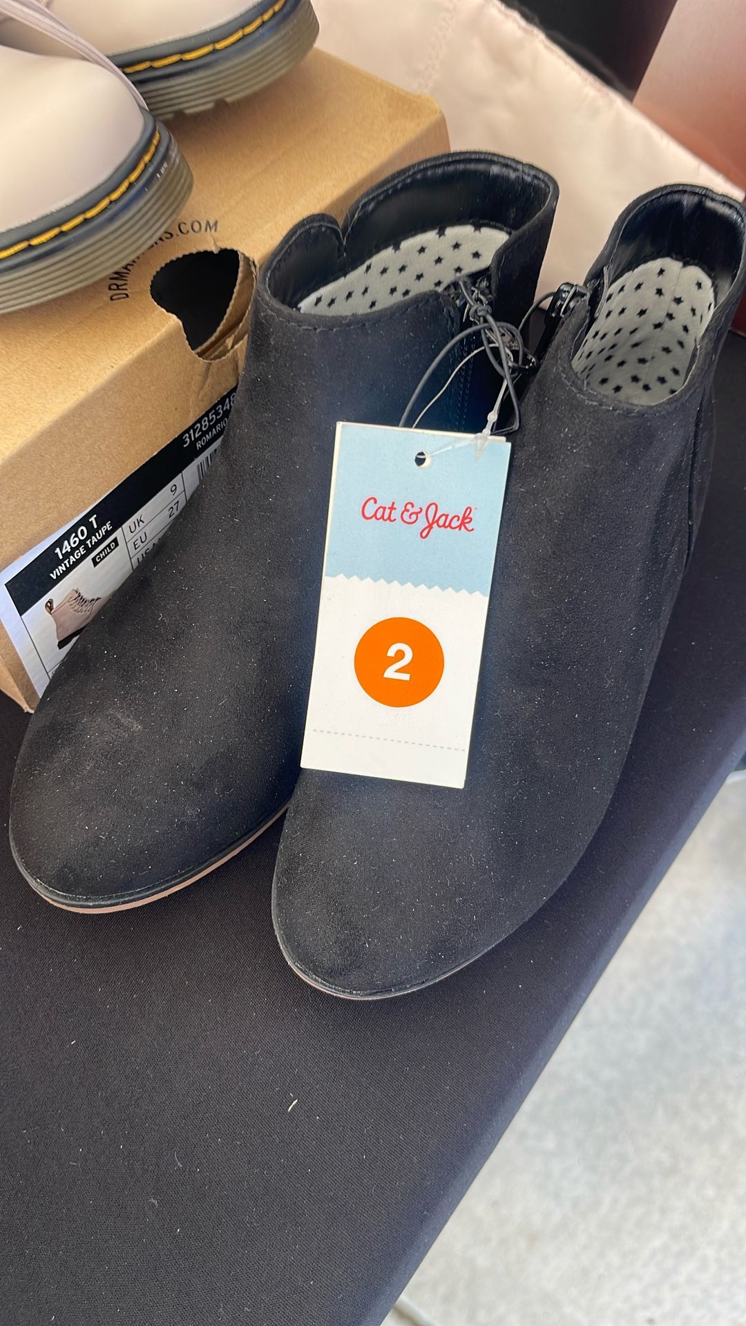 Black Boots Size 2 Kids