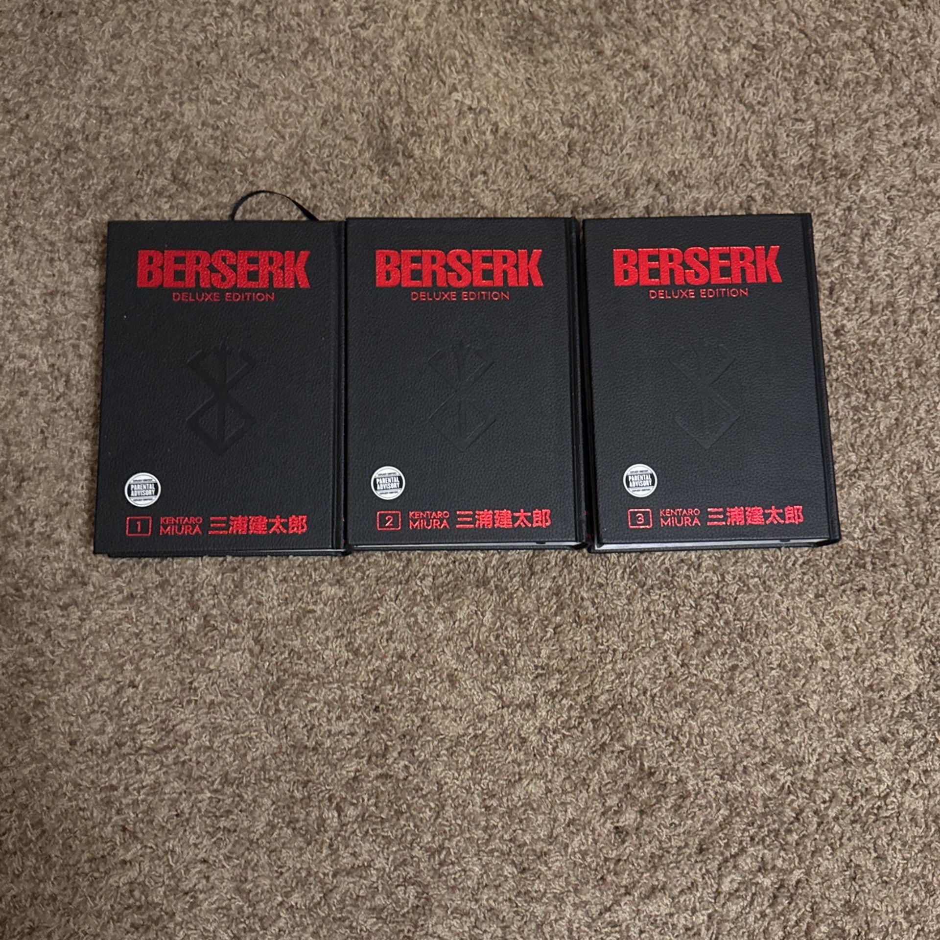 Berserk Manga Volumes 1-3