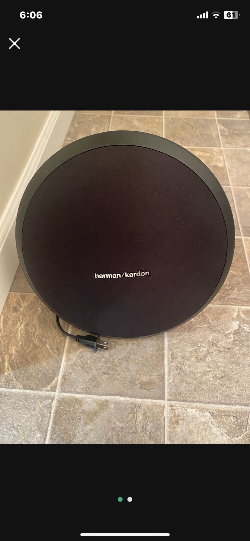 Harman Kardon Bluetooth Speaker.