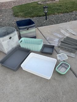 LOT of Organizing Bins $2.00 e/ ($25 for all)