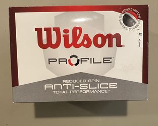 Set of 35 Golf Balls + 40 Tees — Wilson Profile, Indoor & Wiffle — Like New