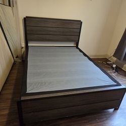 Queen Bed Frame W/ Box Spring