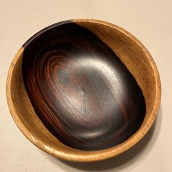 Wooden Teak Bowl.   5.5”