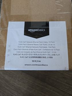 RJ45 Ethernet Cable 10 Pack 10 Feet CAT7