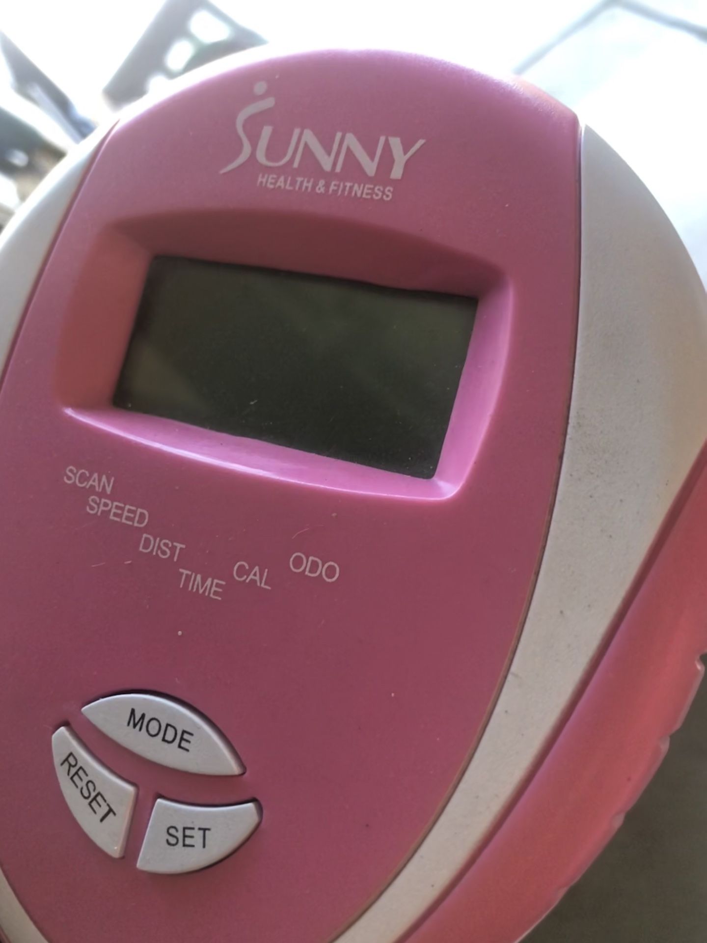 Sunny health and fitness elliptical pink