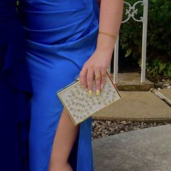 Strapless Blue Dress Size Large