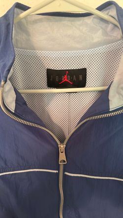 Jordan Brand Blue Zip-Up Windbreaker Jacket