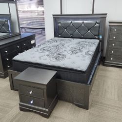 🔥Brand New 4PCS Bedroom Set 🔥Only $49 Today And Pay Later With Or Without Credi🔥