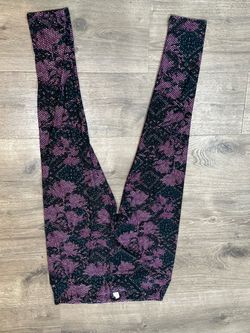 Purple and Black Patterned Leggings