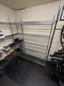 U-Line Wire Shelving (72”H x 48”W x 24”D)