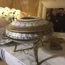 Antique Golden Nippon Hair Receiver