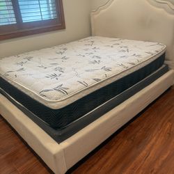 Moving Sale Queen Mattress with Box Spring.  Included Queen Bed If You Like