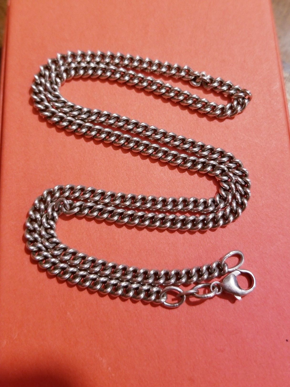 James Avery 18" heavy curb chain necklace
