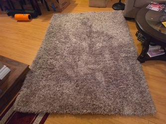 Beige Latte 5x7 Shag Area Rug