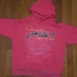 Pink Sp5der hoodie