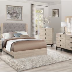 NEW 5 PCS QUEEN BEDROOM SET ! AVAILABLE FOR IMMEDIATE DELIVERY ! MINAS HOME FURNITURE 
