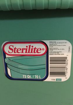 Sterilite 70 Qt Plastic Storage Tub With Latch Lid for Sale in Peru, IN -  OfferUp