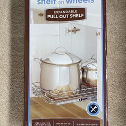 Shelf On Wheels Expandable Pull Out Shelf