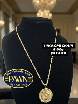 14K ROPE CHAIN 5.90g