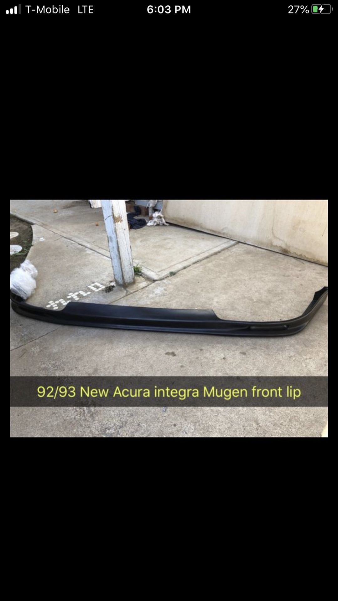 New92-93 Acura Integra MUGEN front lip