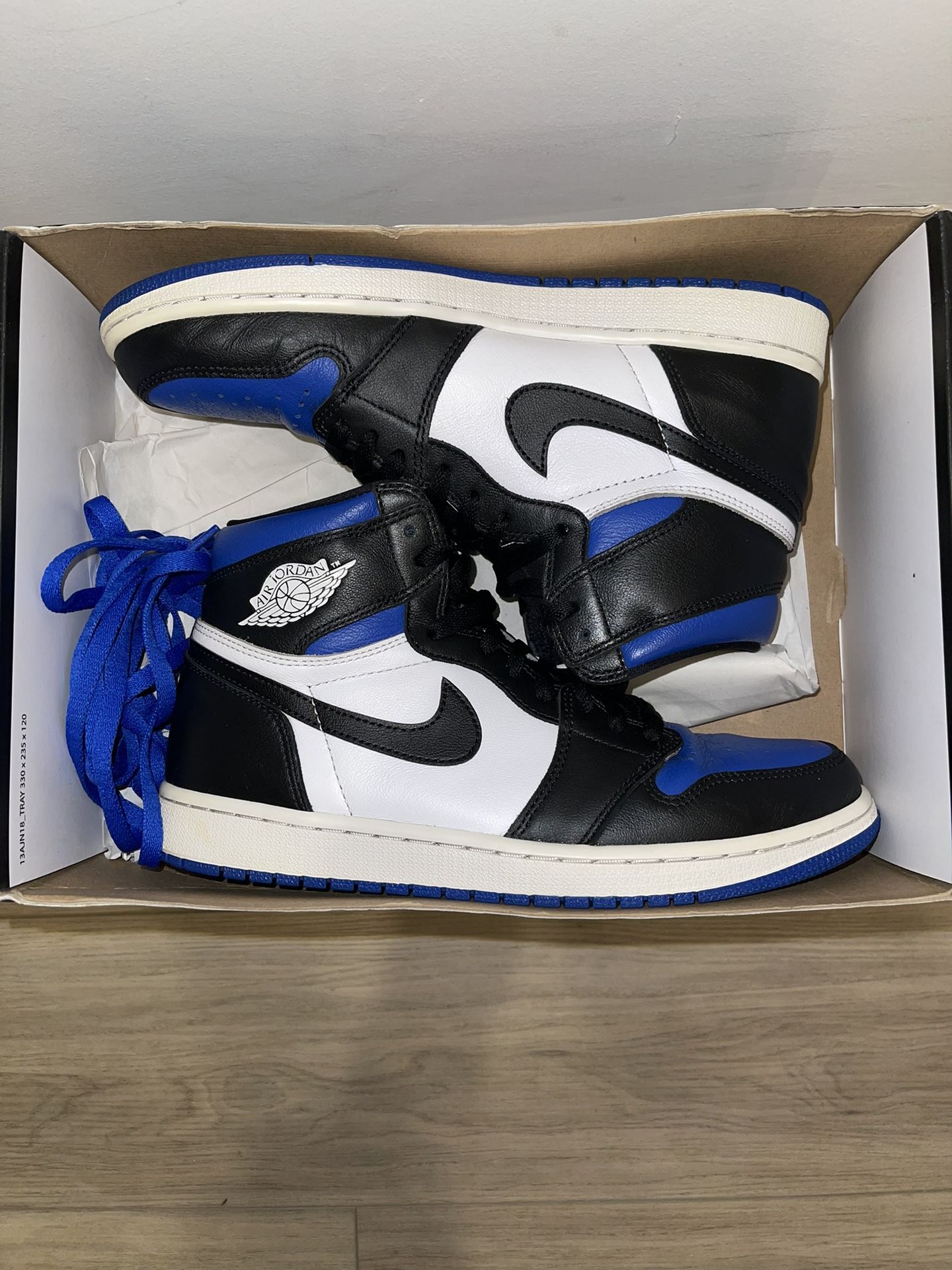 Jordan 1 Royal Toe Size 10