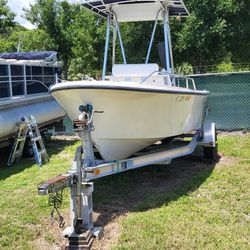 1989 Proline 21 ft Open Fisherman With 1991 Suzuki 115HP 2-Stroke Engine