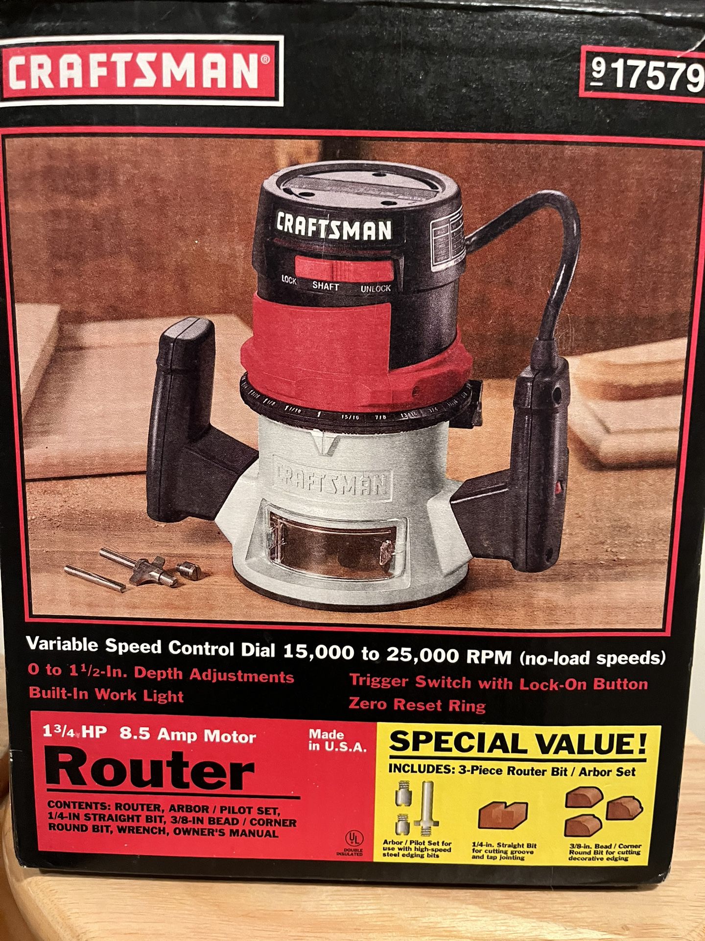 Craftsman Variable speed Router 
