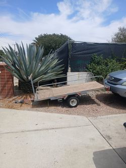 Single Axle Flatbed Utility Trailer