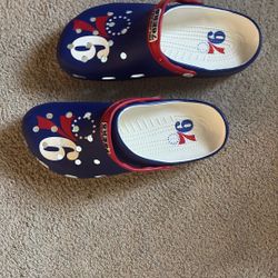 Sixers crocs size 13