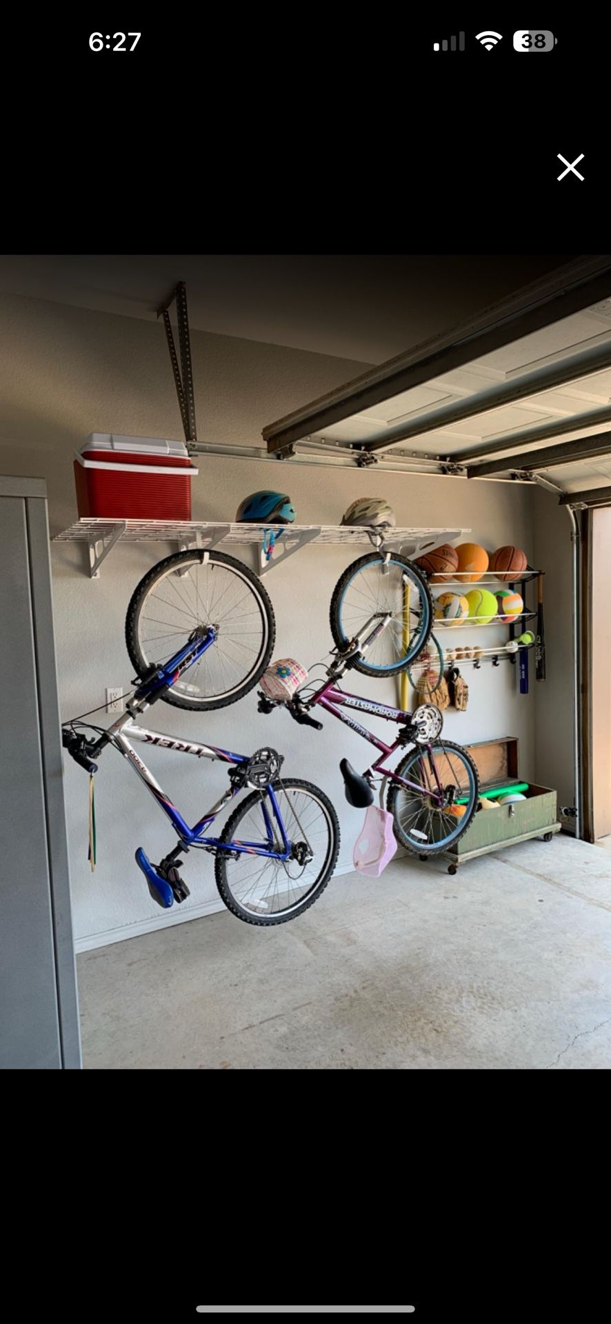 Brand New In Box Garage Wall Shelf Storage Rack (2 Pack) 