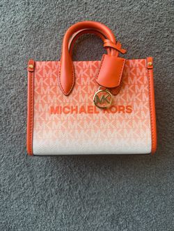 Michael Kors Mini Tote Bag Orange Ombre