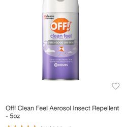 Off! Clean Feel Aerosol Insect Repellent
5oz