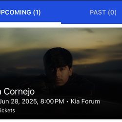 Ivan Cornejo Concert Tickets O6/28 Kia Forum