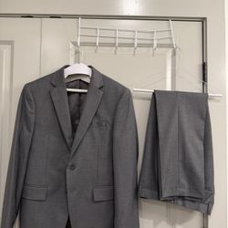 Gray Van Heusen Suit Jacket & Pants