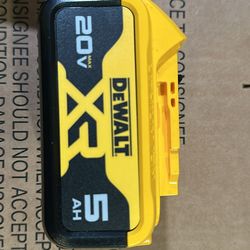 Dewalt 20v 5.0 battery $90 (financing available )