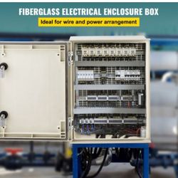 VEVOR NEMA Steel Enclosure, 16 x 12 x  4X Fiberglass Electrical Box