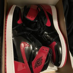 Jordan 1 Bred Patent Leather Size 11