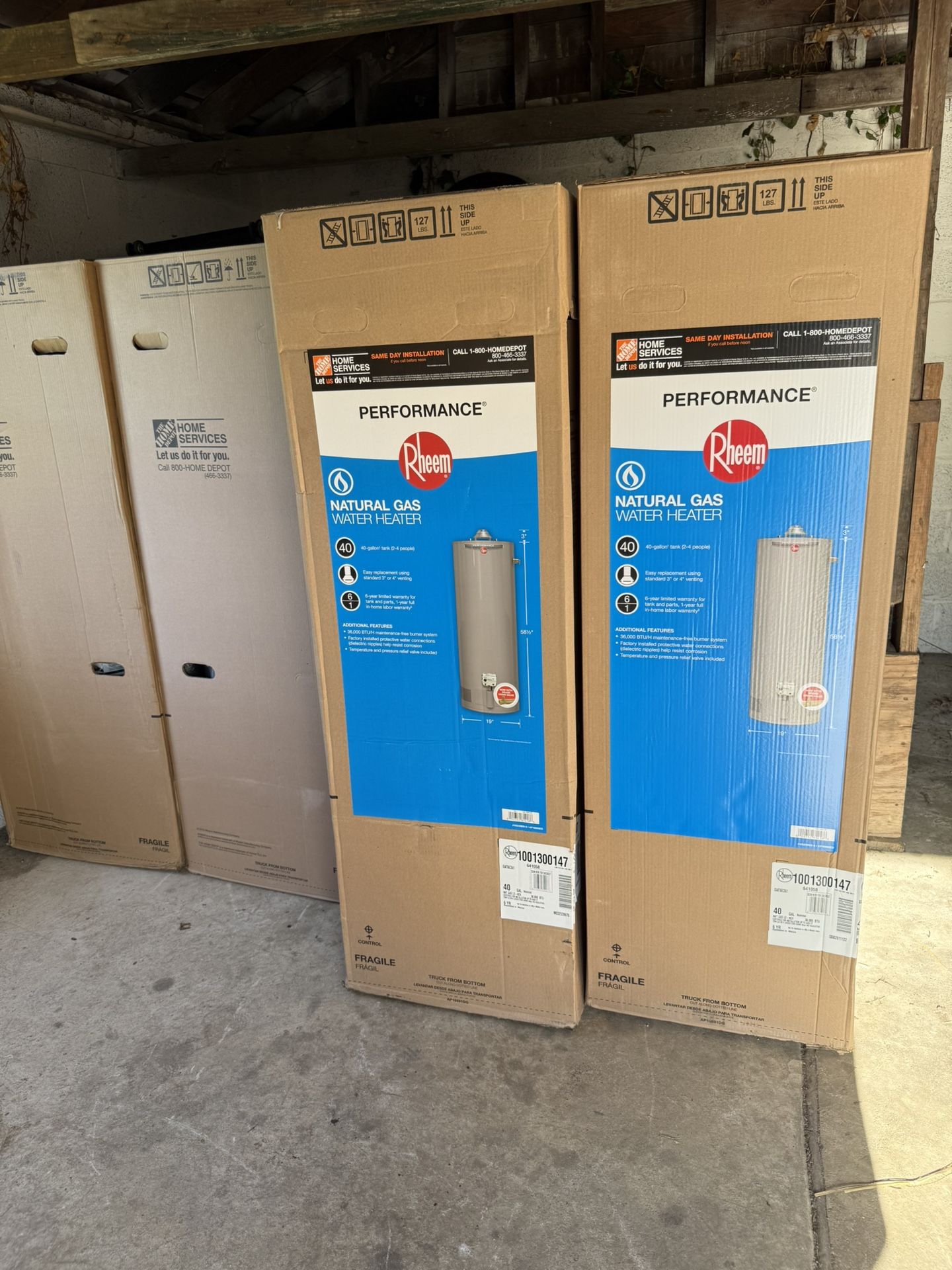 Water Heater New With Factory Warranty