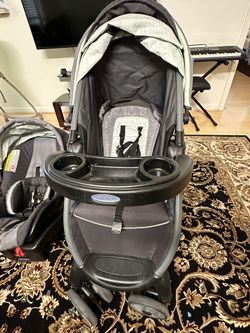 Graco FastAction Fold Travel System Includes FastAction Fold Stroller and SnugRide 30 Infant Car Seat Bennett for Sale in Dublin CA OfferUp