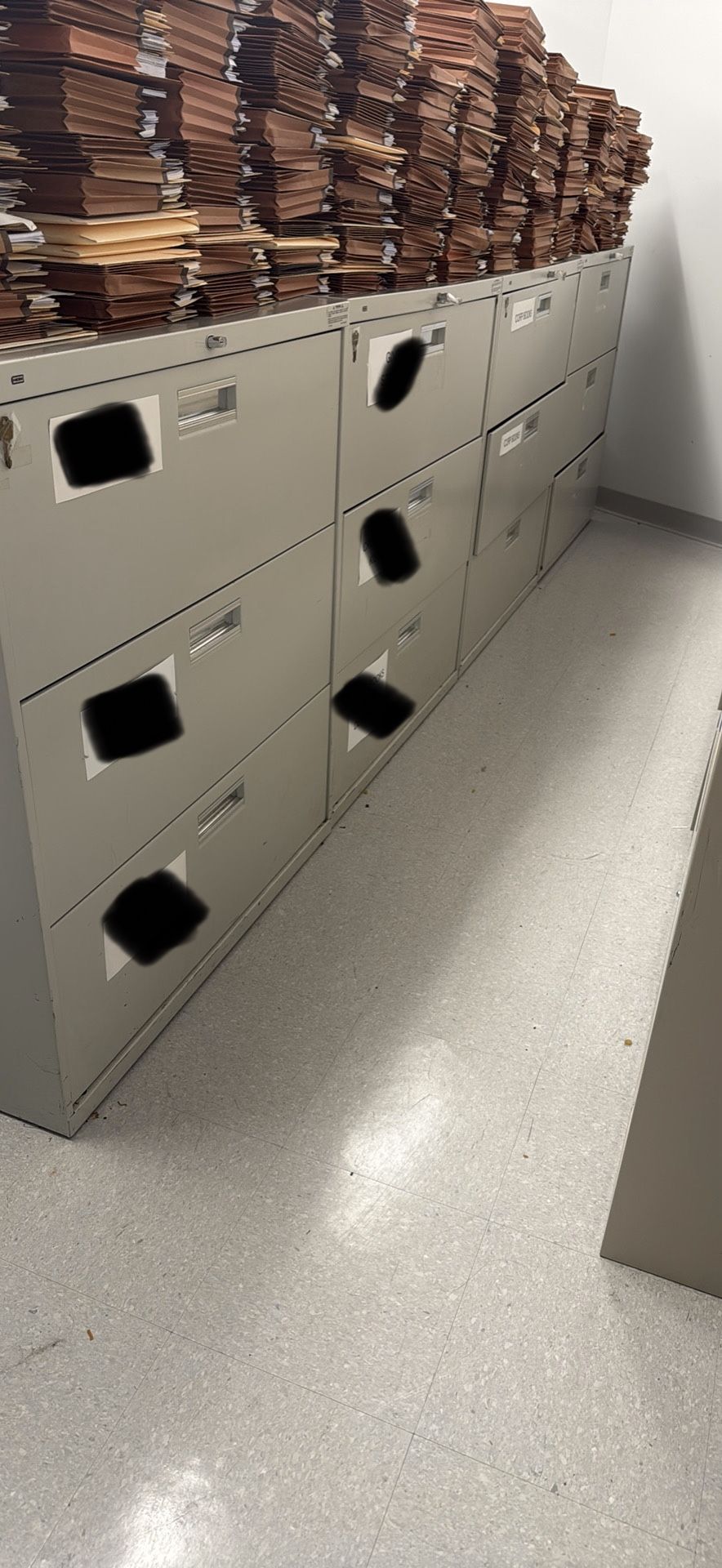 8 - 3 Drawer File Cabinets