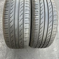 2. Tires. 235.  45. 18.  Sentury 