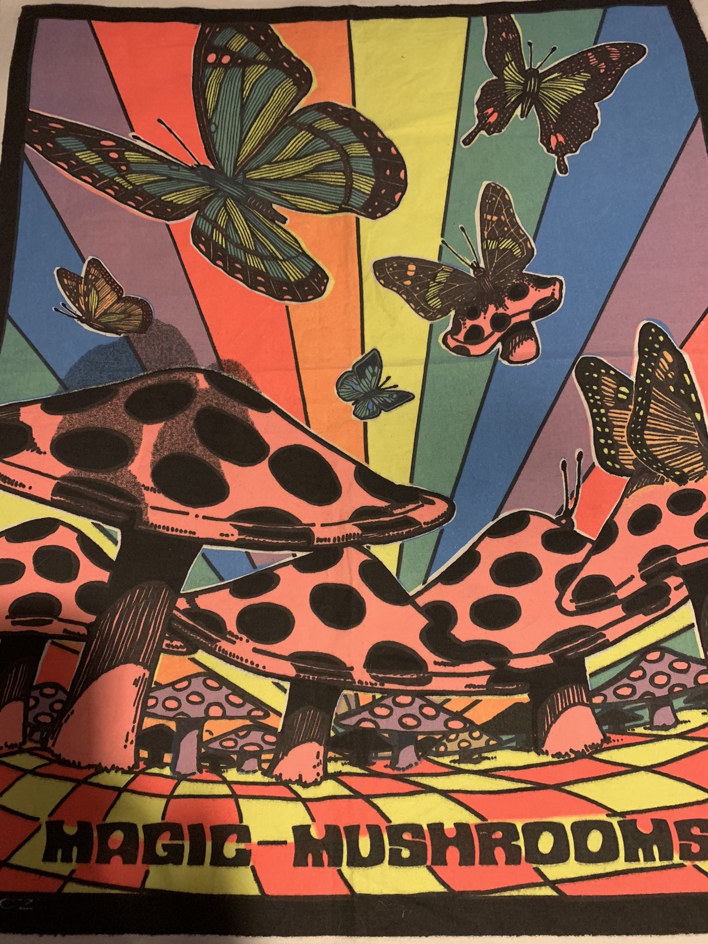 Vintage “Magic mushrooms” Wall Hanging