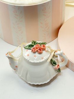 Vintage Mud Pie Ceramic Teapot