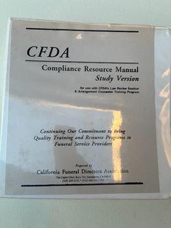 Used study guide for funeral class