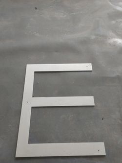 Stainless Steel Letter - F