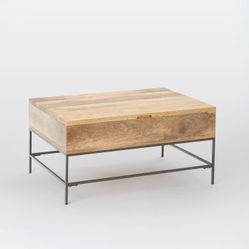 West Elm Industrial Storage Pop-Up Coffee Table