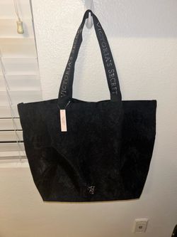 Victoria Secret PINK lace black tote