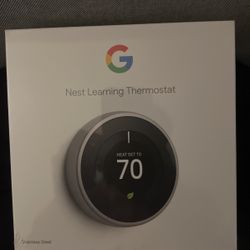 Nest Learning Thermostat  Stainless steel 