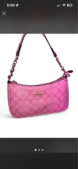 Coach Signature Mini Shoulder Bag Pink