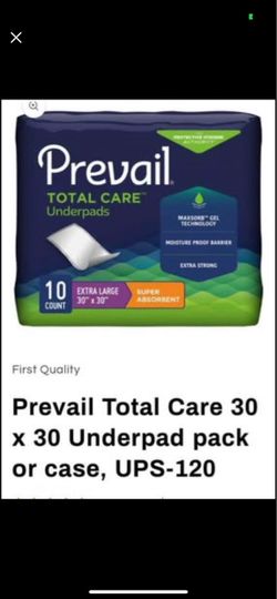 PREVAIL Total Care Underpads
